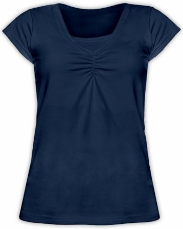 Kojící,těhotenské triko KARIN - jeans, Velikosti těh. moda L/XL - obrázek 1