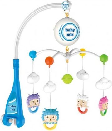 Elektrický kolotoč nad postýlku Baby Mix Ovečky, Multicolor - obrázek 1