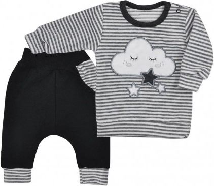 Kojenecké semiškové tepláčky a tričko Koala Cute Cloud, Šedá, 86 (12-18m) - obrázek 1