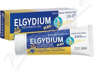 ELGYDIUM Kids zub.pasta gel 2-6 let 50ml banán - obrázek 1