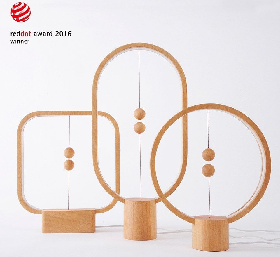 Allocacoc Heng Balance Lamp Ellipse USB lampička světlé dřevo - obrázek 6