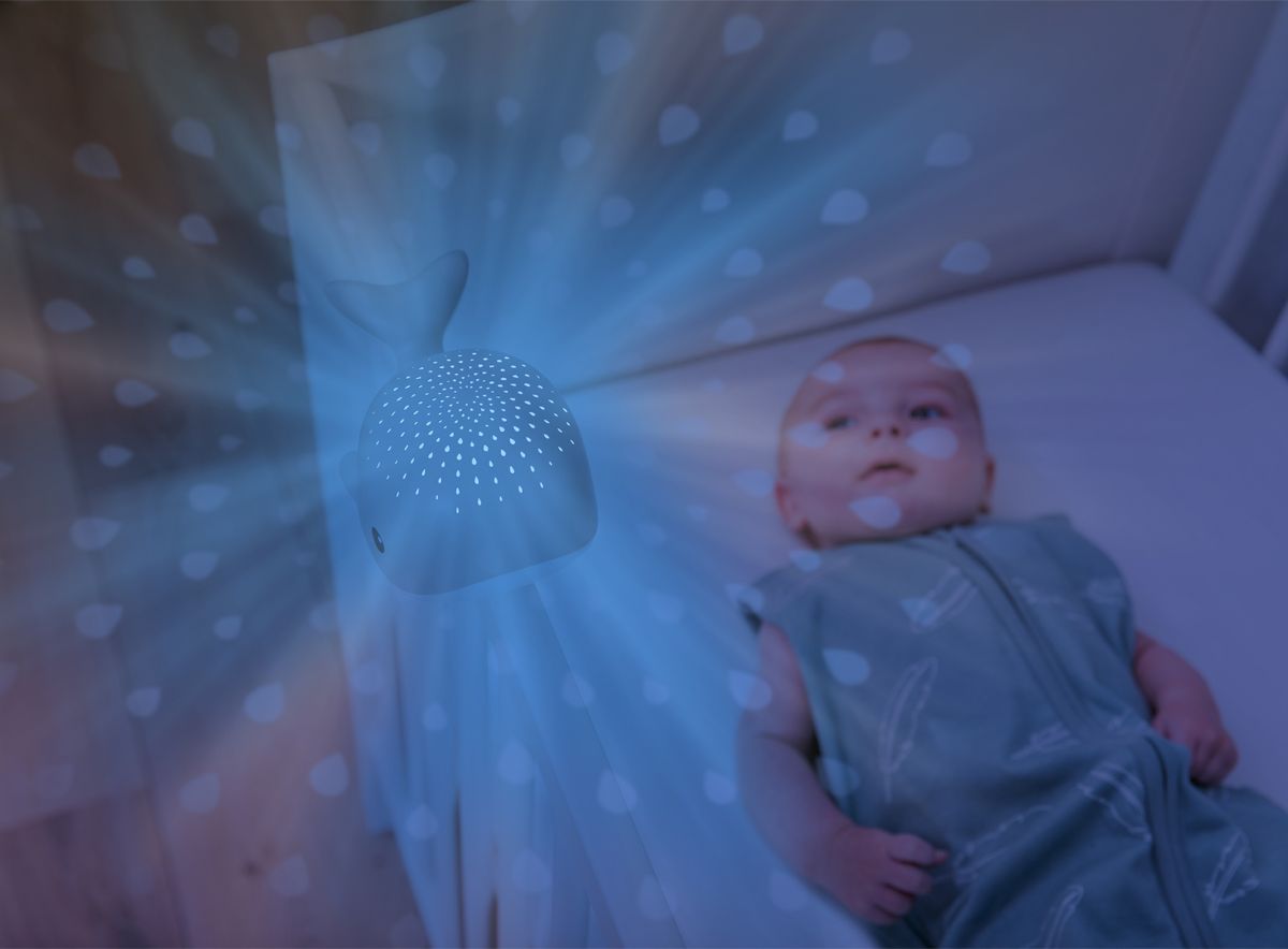 ZAZU Velryba WALLY růžová - noční projektor s melodiemi - obrázek 5