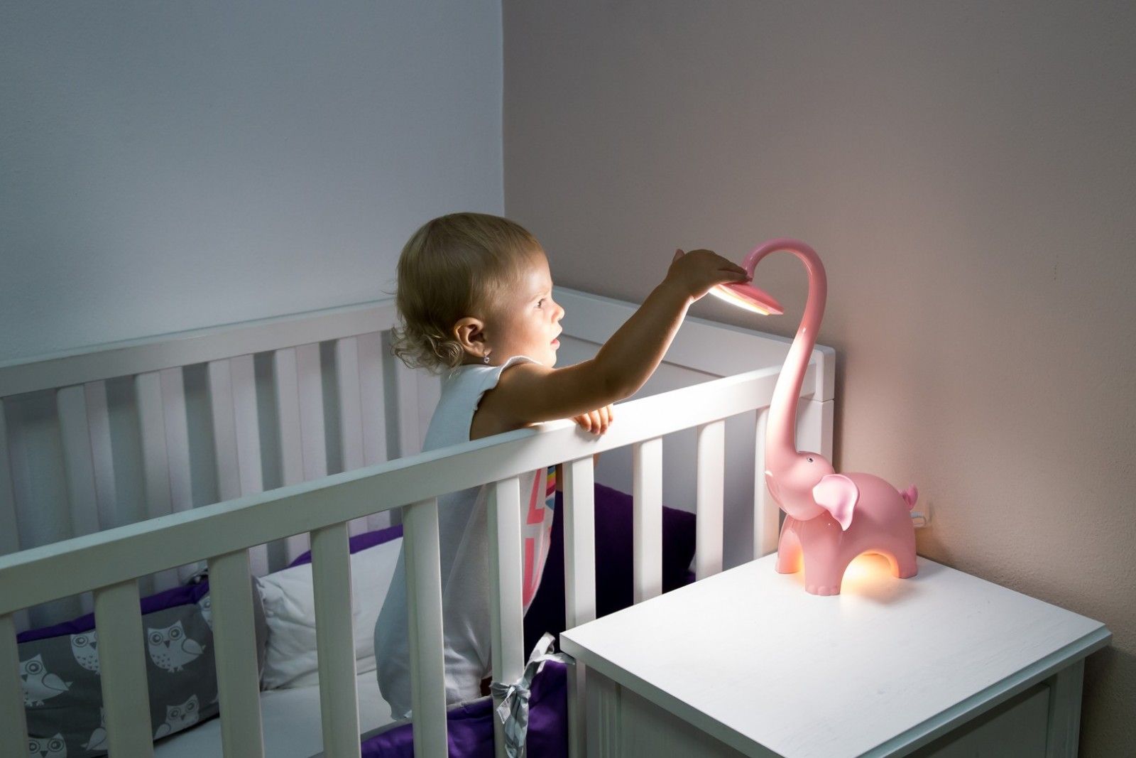 LED stolní lampička Immax SLON růžový - obrázek 3