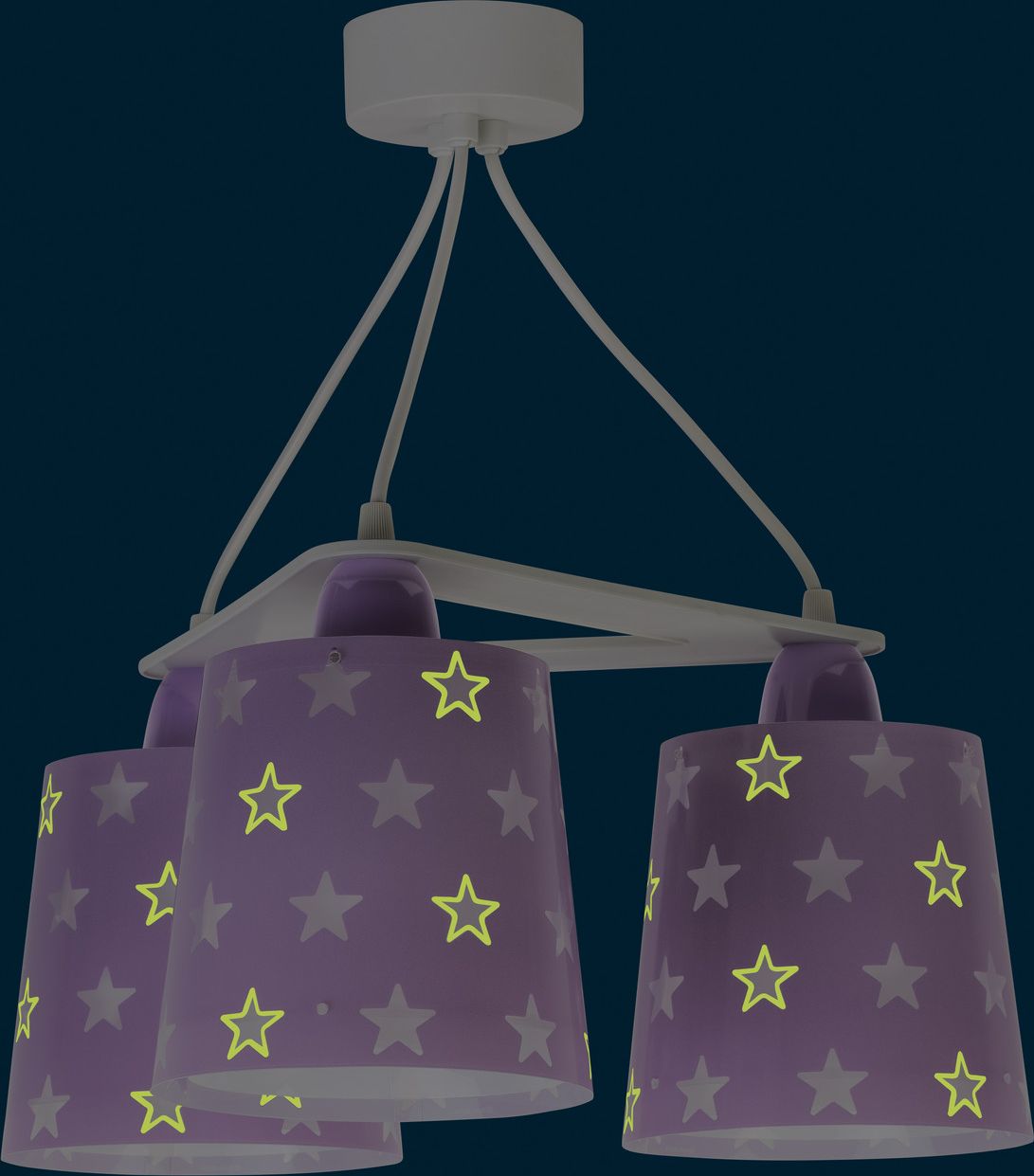 Dalber Stars Purple 81214L dětský závěsný lustr - obrázek 3