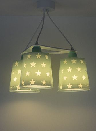 Dalber Stars Green 81214H dětský závěsný lustr - obrázek 4