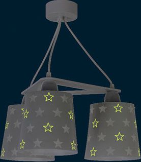 Dalber Stars Grey 81214E dětský závěsný lustr - obrázek 3