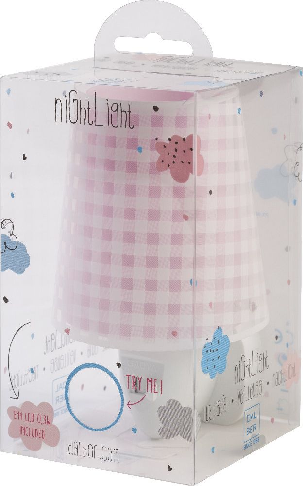 Dalber Vichy Pink 80225S dětské noční světlo do zásuvky - obrázek 4