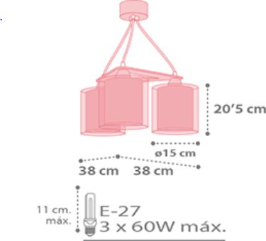 Dalber Secrets 41444 dětský závěsný lustr - obrázek 4