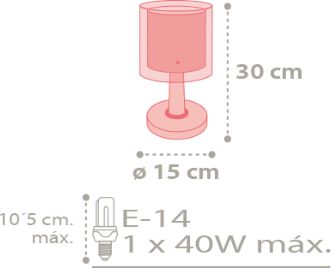 Dalber Secrets 41441 dětská stolní lampička - obrázek 3