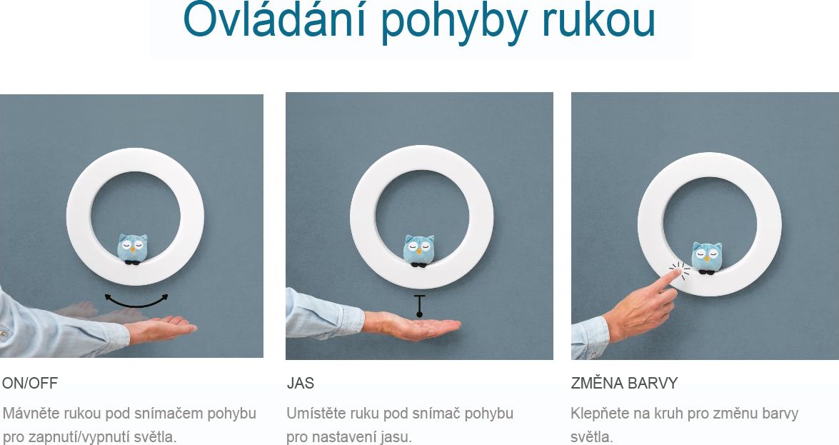 ZAZU FAY, REX, OTIS nástěnné dětské světlo ovládané gesty - obrázek 7