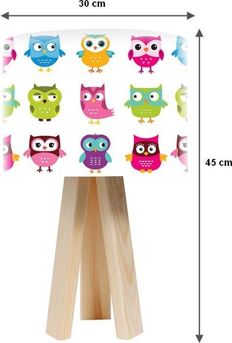 Timberlight Rainbow Owls WW dětská stolní lampička - obrázek 2