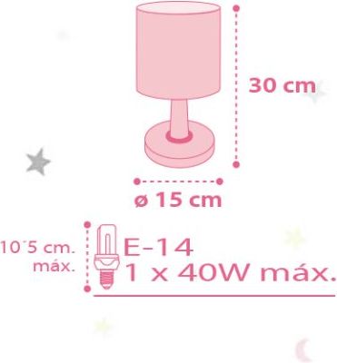 Dalber Unicorns 42431 dětská stolní lampa - obrázek 3