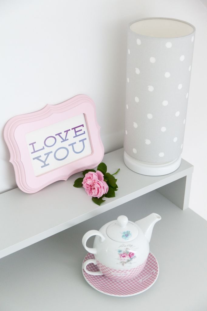 Lamps & Company Lovely Dots Grey dětská stolní lampička - obrázek 3
