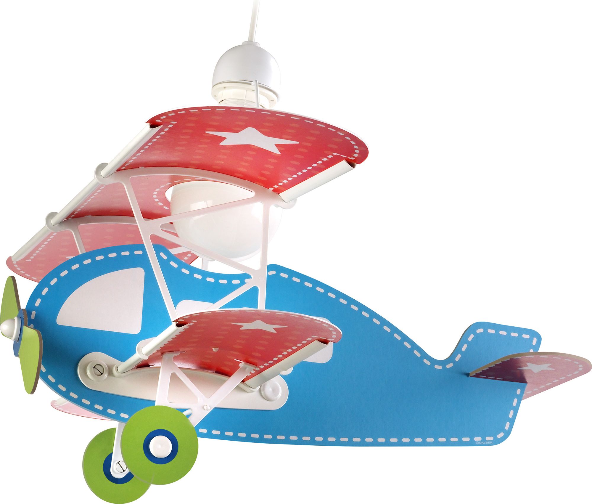 Dalber Baby Planes Blue 54002 dětské závěsné svítidlo - obrázek 1