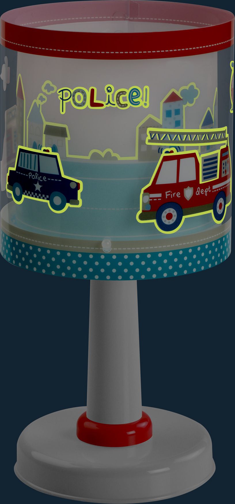 Dalber Police 60611 dětská stolní lampa - obrázek 2