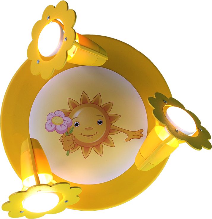 Elobra Sluníčko s kytičkou 127339 dětské nástěnné svítidlo - obrázek 1