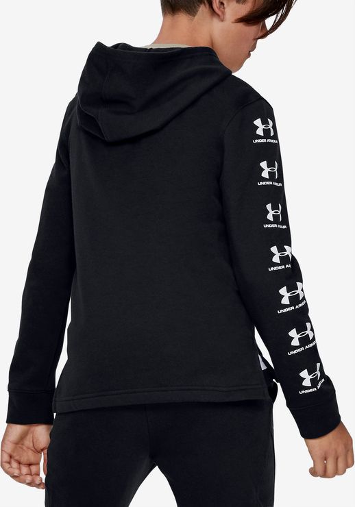 Rival Mikina dětská Under Armour | Černá | Chlapecké | S - obrázek 2
