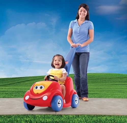 STEP2 Vozítko Buggy červené s vodící tyčí - obrázek 2