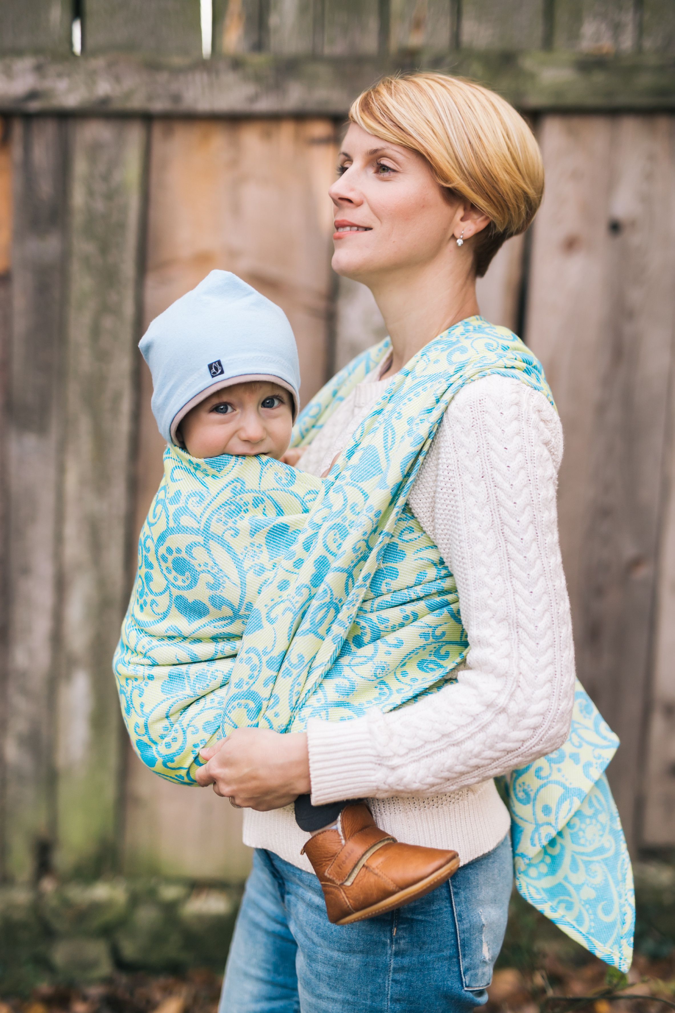 Be Lenka Ring Sling Lenka Harmonie - žlutá - obrázek 2