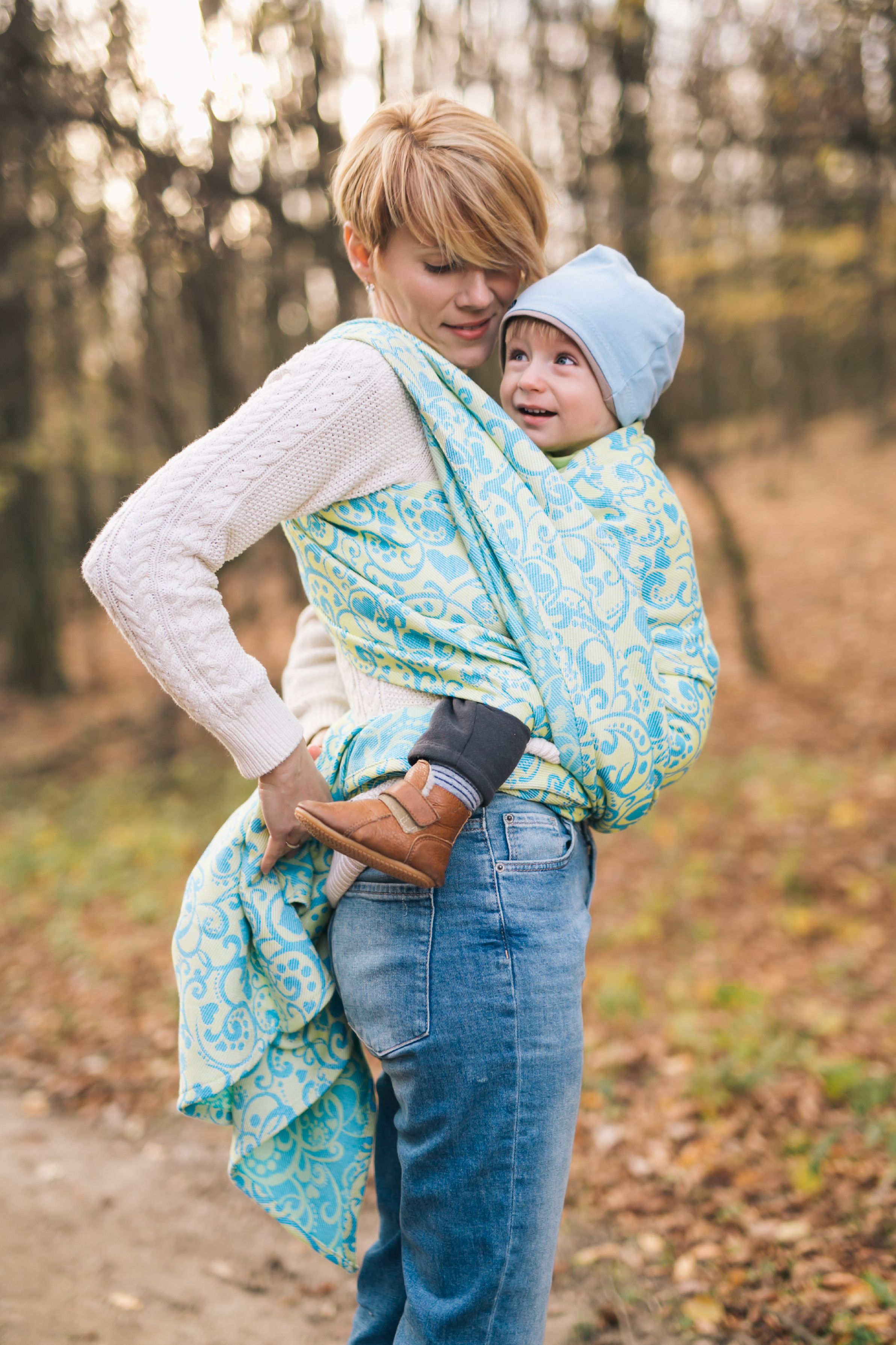 Be Lenka Ring Sling Lenka Harmonie - žlutá - obrázek 7