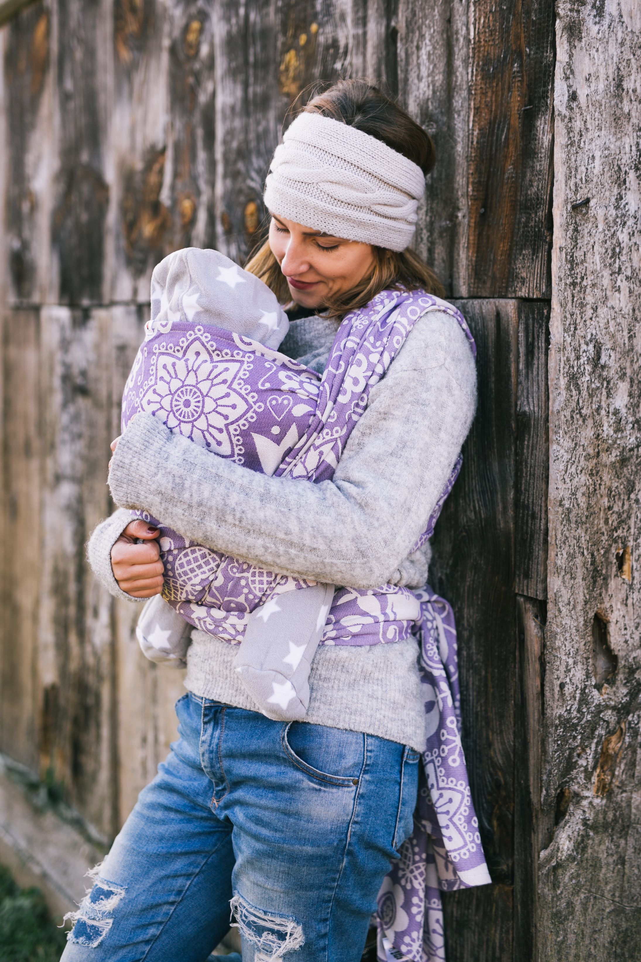 Be Lenka Šátek Lenka Folk - fialový Velikost: 5,2 m - obrázek 4
