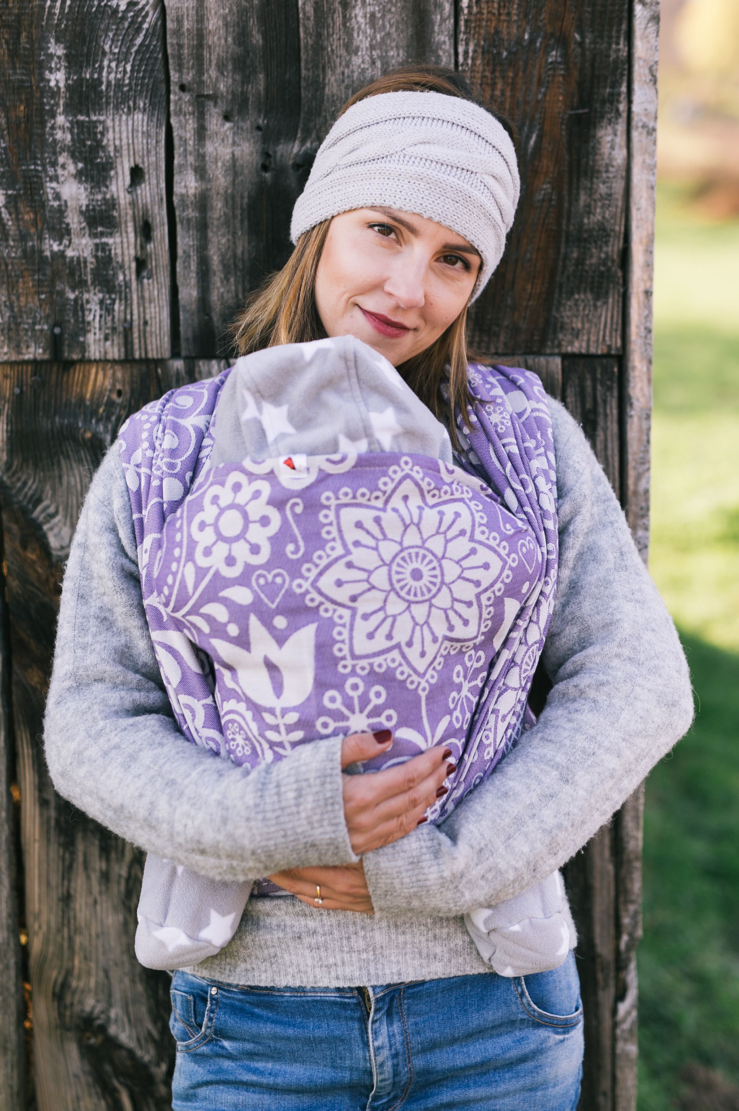 Be Lenka Šátek Lenka Folk - fialový Velikost: 4,2 m - obrázek 1
