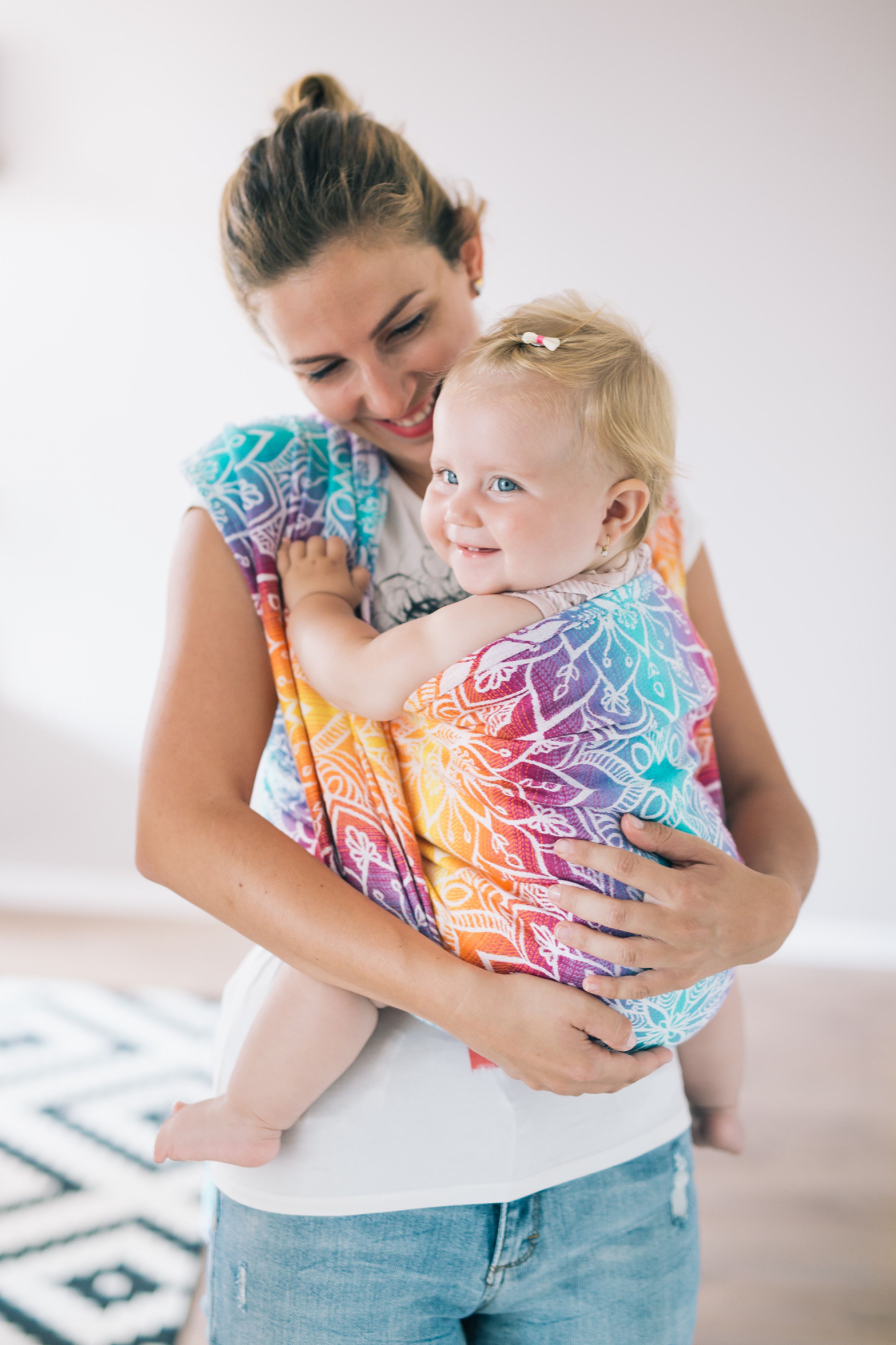 Be Lenka Šátek Lenka Mandala - dúhová Velikost: 5,2 m - obrázek 1