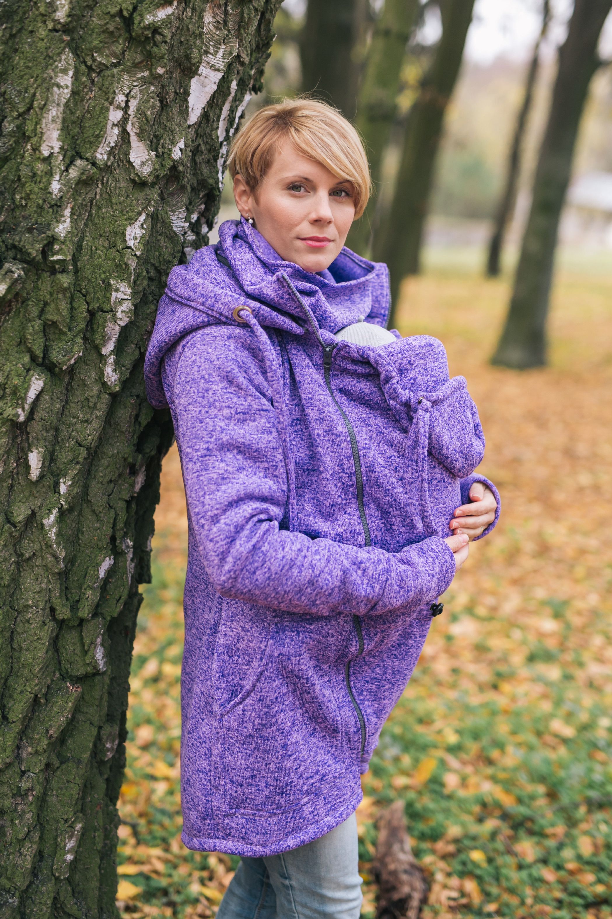 Be Lenka Fialová svetrová mikina Provedení: Nosící mikina se svetrovou vsádkou 2 v 1, Velikost: XS - obrázek 1