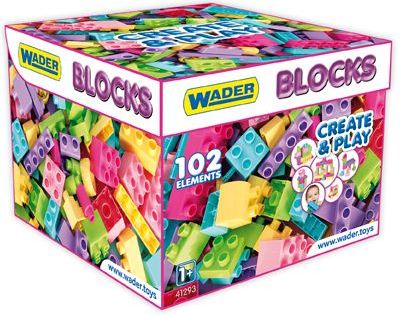 Wader Kostky stavebnice pro holky plast 102ks 12m+ - obrázek 2