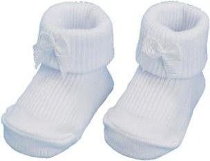 Playshoes Ponožky pro miminka s mašličkou smetanová Velikost: 0-3m - obrázek 1