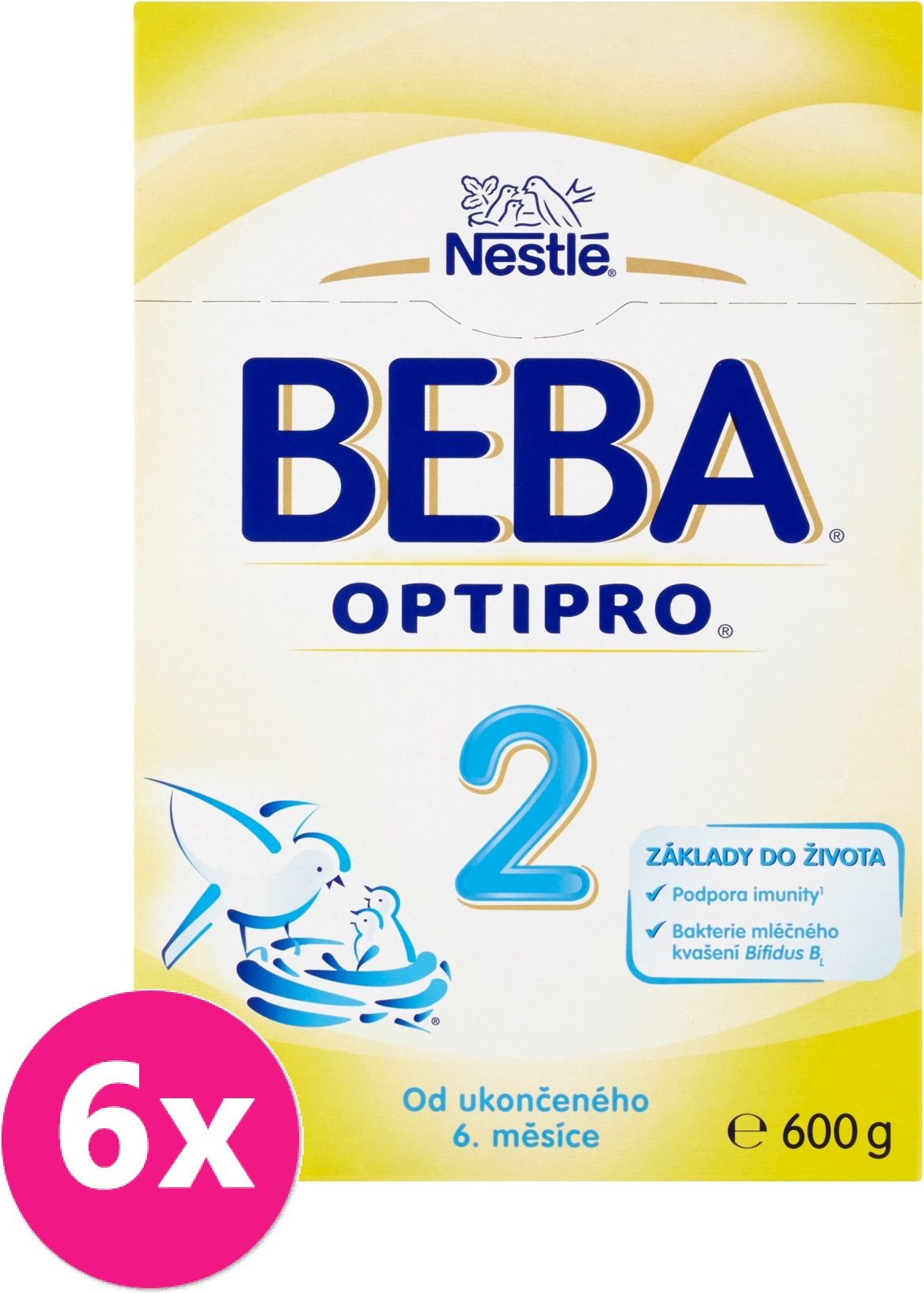 6x BEBA OPTIPRO 2 (600 g) - kojenecké mléko - obrázek 1