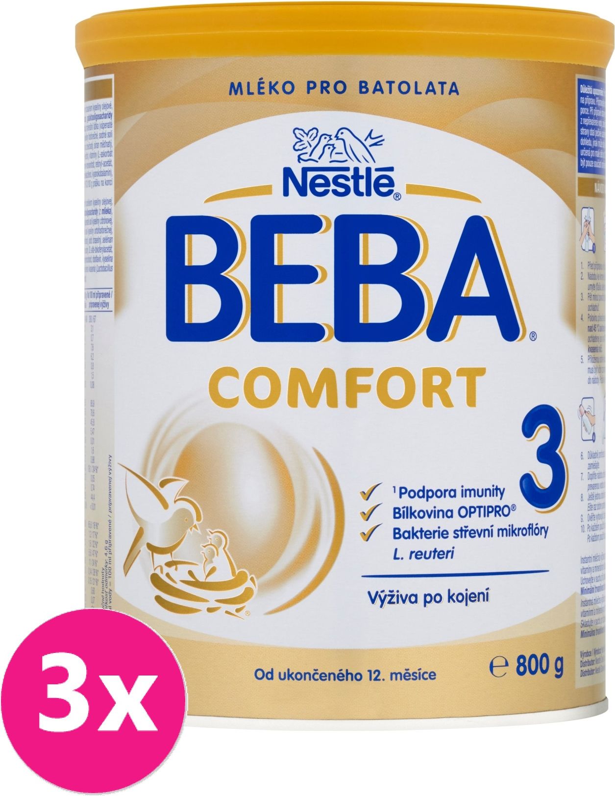BEBA COMFORT 2 HM-O 3x800g - obrázek 1
