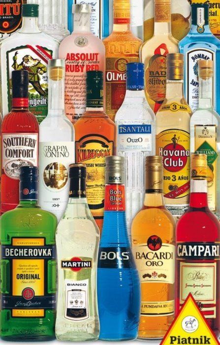 PIATNIK Puzzle Alkohol světa 1000 dílků - obrázek 1