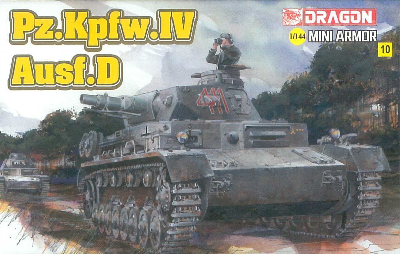 DRAGON Model Kit tank 14118 - Pz.IV Ausf.D (1:144) - obrázek 1
