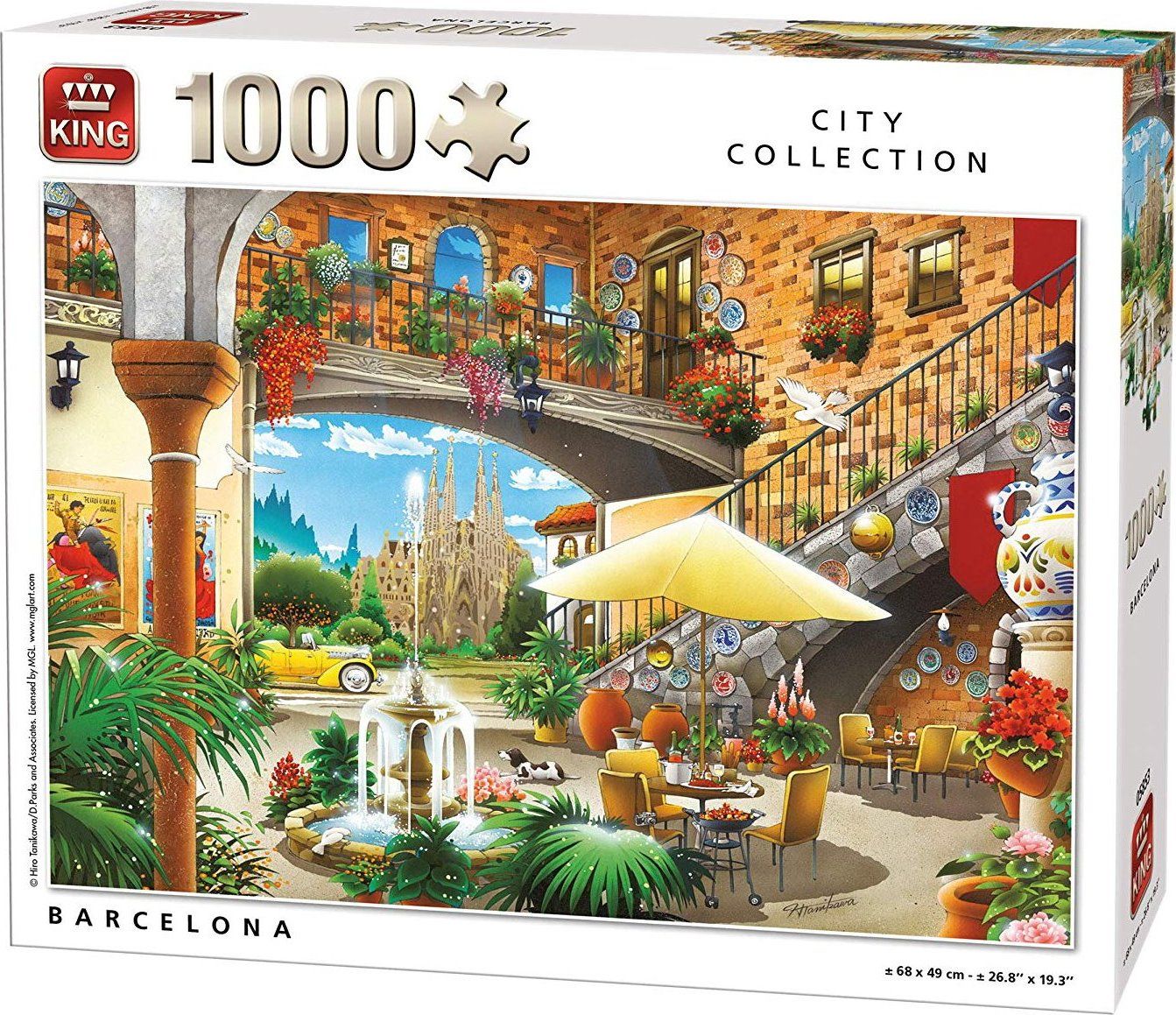 KING Puzzle Barcelona 1000 dílků - obrázek 1