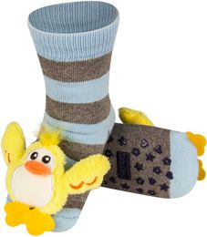 SOXO Ponožky s chrastítkem KAČENKA Velikost: 19-21 - obrázek 1