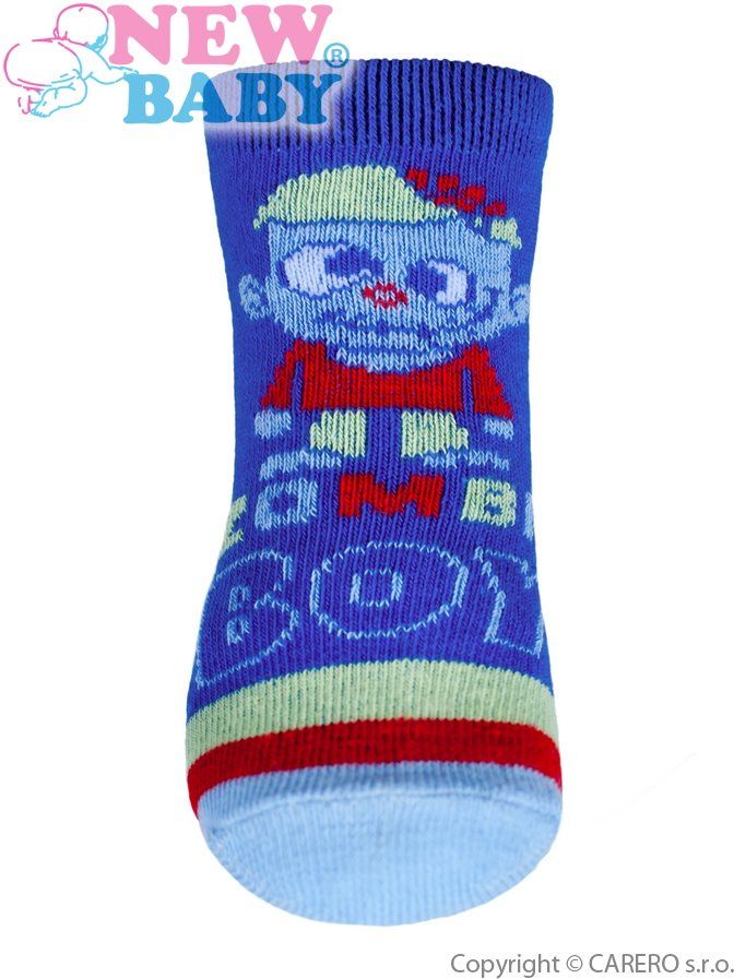 Kojenecké ponožky New Baby s ABS modré zombie boy 86 (12-18m) - obrázek 2