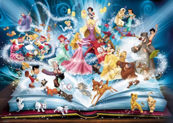 RAVENSBURGER Puzzle Disneyho magická kniha pohádek 1500 dílků - obrázek 1