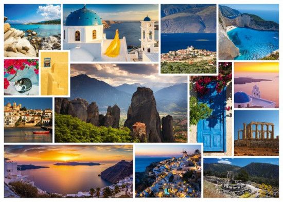 SCHMIDT Puzzle Výlet do Řecka 1000 dílků - obrázek 1