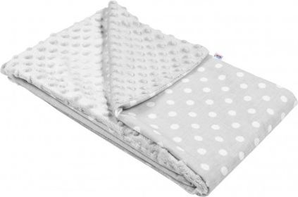Dětská deka z Minky New Baby šedá 80x102 cm, Šedá - obrázek 1