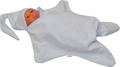 Zavinovací osuška Baby Nellys - sv. modrá - obrázek 1