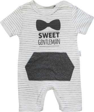 Body s nohavičkami Mamatti Gentleman - krátký rukáv, Velikost koj. oblečení 80 (9-12m) - obrázek 1