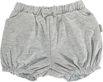 Kojenecké bavlněné kalhotky, kraťásky s mašlí Mamatti Bubble Boo - šedé, Velikost koj. oblečení 86 (12-18m) - obrázek 1