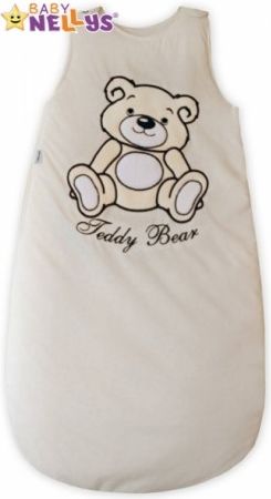 Spací vak TEDDY BEAR Baby Nellys - smetanový, ecru vel. 2 - obrázek 1