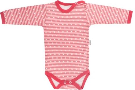 Kojenecké body Love Girl - dlouhý rukáv, červené, Velikost koj. oblečení 74 (6-9m) - obrázek 1