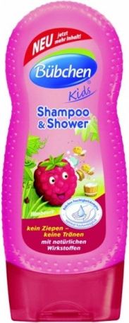 Bübchen dětský šampón a sprchový gel Malina - 230ml - obrázek 1