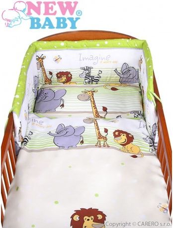 2-dílné ložní povlečení New Baby 100/135 cm zelené safari, Zelená - obrázek 1