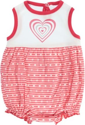 Body s nohavičkami Mamatti Love Girl - krátký rukáv, Velikost koj. oblečení 80 (9-12m) - obrázek 1