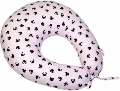 Bavlněný kojící polštář Baby Nellys - Minnie růžové - obrázek 1