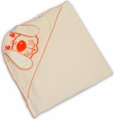 Dětská osuška Baby Nellys Pejsek - smetanová - obrázek 1